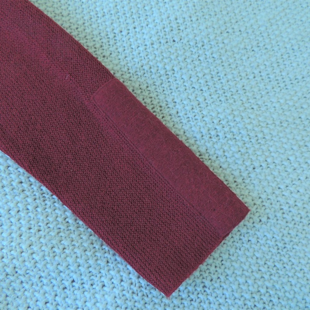 NWOT Wool/Alpaca Red Zip-front Cardigan - Picture 12 of 13